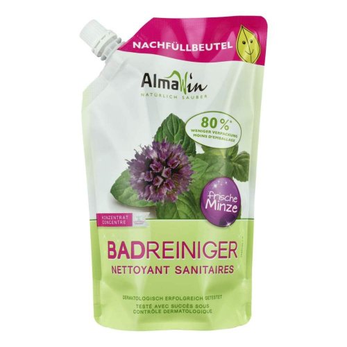 AlmaWin fürdőszoba tisztító utántöltő, borsmenta illatú, 500ml