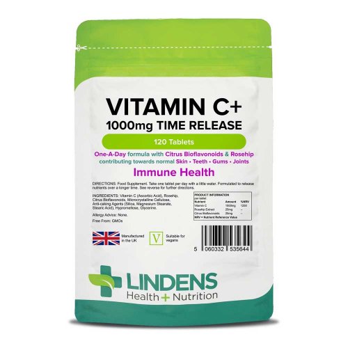 C-vitamin+ 1000mg folyamatos felszívódású (120 tabletta)