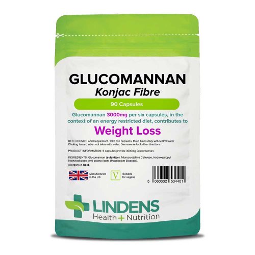 Glükomannán - ördögnyelv kapszula 500 mg, (90 kapszula)