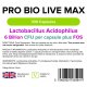 Pro Bio Live Max 6 milliárd bio élőkultúrát tartalmazó probiotikum (100 kapszula)