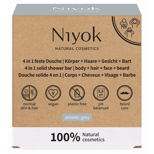 4 az 1-ben hidratáló tusfürdő és sampon, Athletic Grey