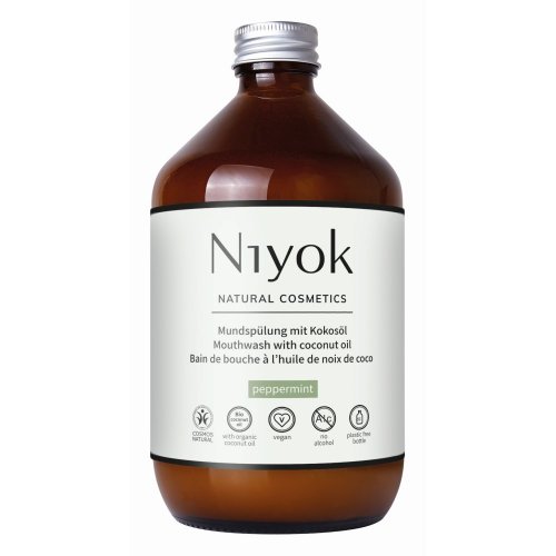 Szájvíz kókuszolajjal és borsmentával, 500 ml