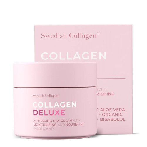 Anti-aging arcápoló nappali krém, 50 ml Collagen Deluxe, Swedish Nutra